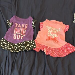 Purple and Pink Dog Dresses